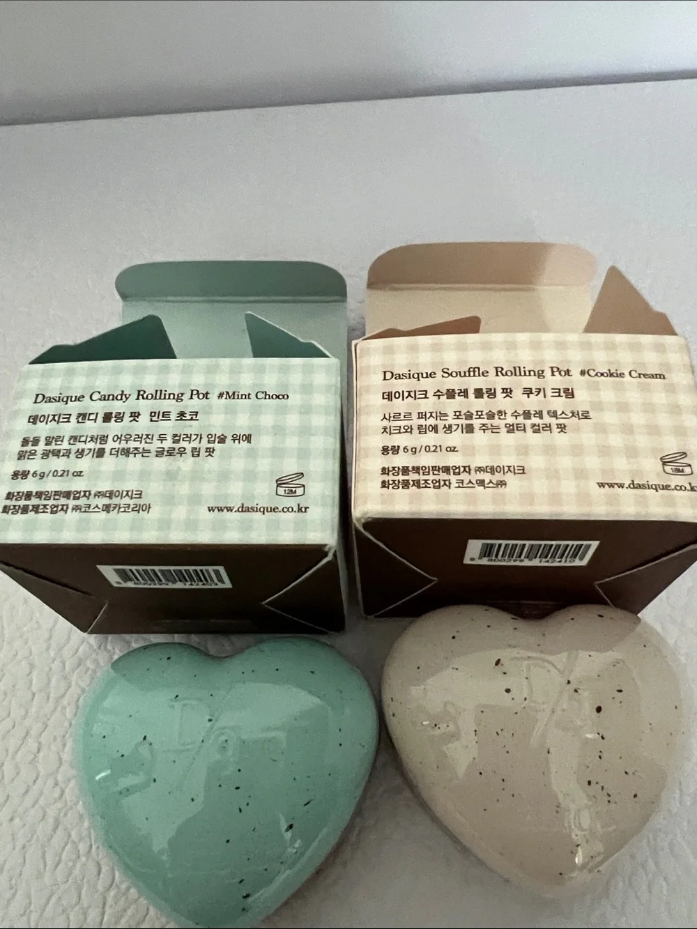 Dasique Rolling Pot Creamy Swirl Lip & Cheek Tint - Mint Choco & Cookie Cream
